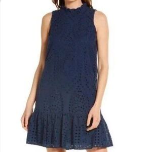 Navy Blue Sleeveless Dress